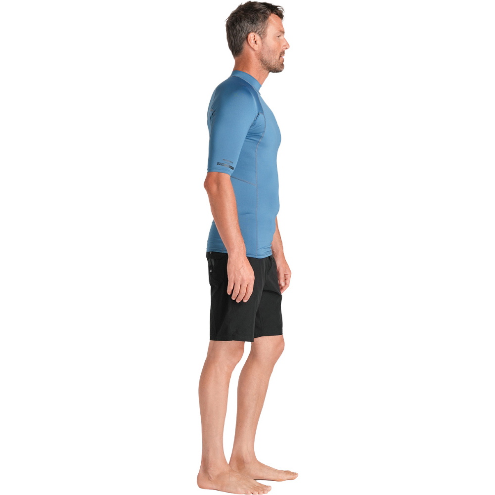 2026 C-Skins Herre Nuwave UV Basics Kortærmet Lycra-vest C-NLYSSMC - Steel Blue